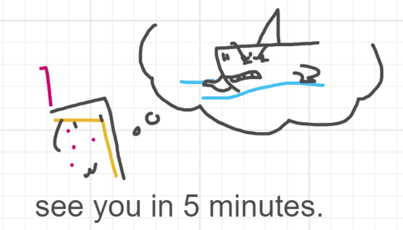 A panel from Running Duos, episode four of the Board Boards object show by Furretwalk/WalkingFurret.